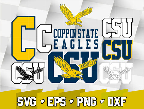 Bundle Logo Coppin State Eagles svg eps dxf png file