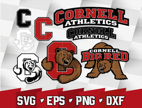 Bundle Logo Cornell Big Red svg eps dxf png file