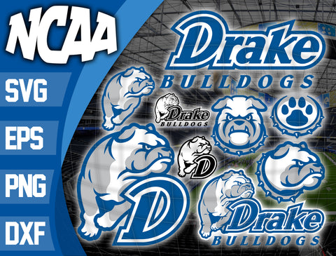 Bundle Logo Drake Bulldogs svg eps dxf png file