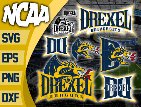 Bundle Logo Drexel Dragons svg eps dxf png file