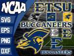 Bundle Logo ETSU Buccaneers svg eps dxf png file