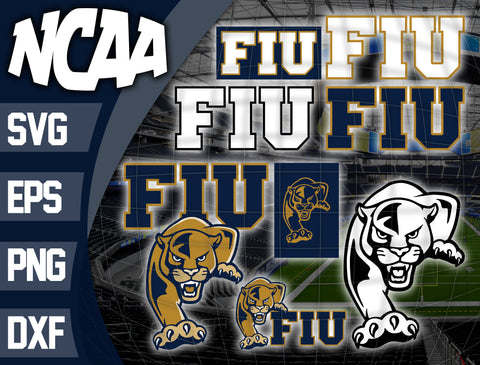 Bundle Logo FIU Panthers svg eps dxf png file