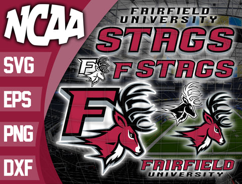 Bundle Logo Fairfield Stags svg eps dxf png file