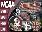 Bundle Logo Florida State Seminoles svg eps dxf png file