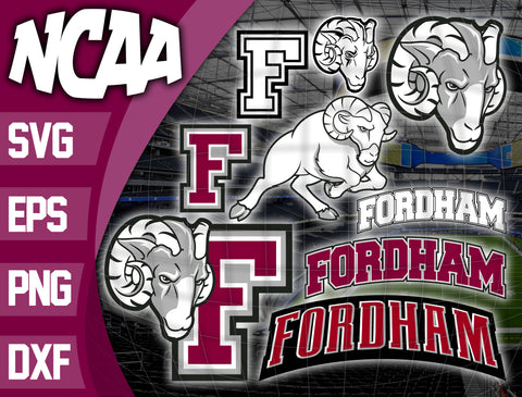 Bundle Logo Fordham Rams svg eps dxf png file