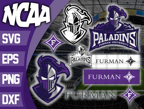 Bundle Logo Furman Paladins svg eps dxf png file