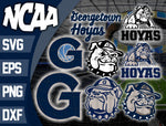 Bundle Logo Georgetown Hoyas svg eps dxf png file