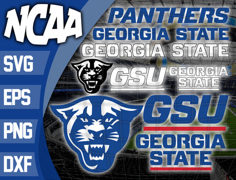 Bundle Logo Georgia State Panthers svg eps dxf png file