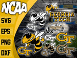 Bundle Logo Georgia Tech Yellow Jackets svg eps dxf png file