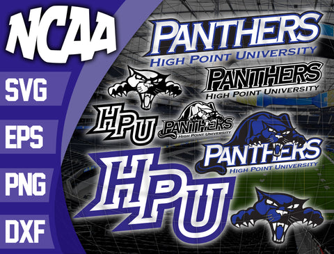 Bundle Logo High Point Panthers svg eps dxf png file