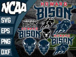 Bundle Logo Howard Bison svg eps dxf png file