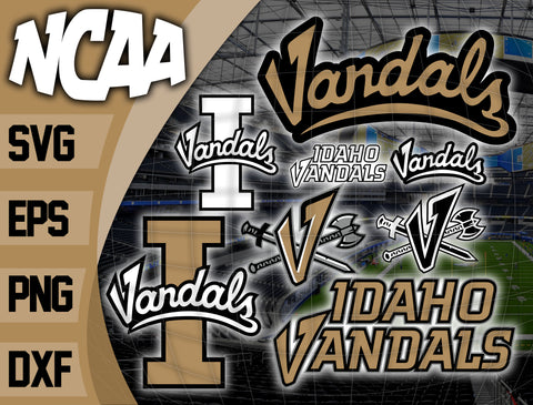 Bundle Logo Idaho Vandals svg eps dxf png file