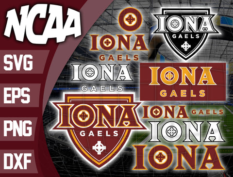 Bundle Logo Iona Gaels svg eps dxf png file