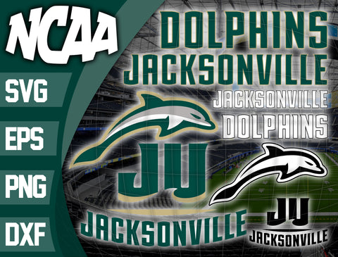 Bundle Logo Jacksonville Dolphins svg eps dxf png file
