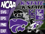 Bundle Logo Kansas State Wildcats svg eps dxf png file