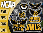 Bundle Logo Kennesaw State Owls svg eps dxf png file