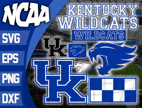 Bundle Logo Kentucky Wildcats svg eps dxf png file