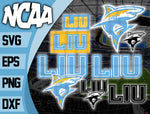 Bundle Logo LIU Sharks svg eps dxf png file