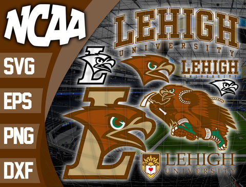 Bundle Logo Lehigh Mountain Hawks svg eps dxf png file