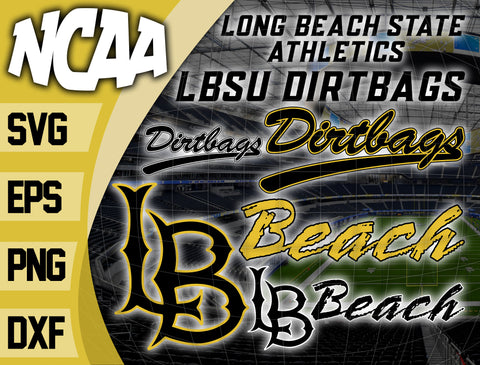 Bundle Logo Long Beach State 49ers svg eps dxf png file