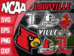 Bundle Logo Louisville Cardinals svg eps dxf png file