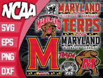 Bundle Logo Maryland Terrapins svg eps dxf png file