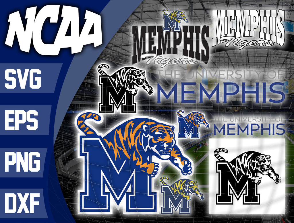Bundle Logo Memphis Tigers svg eps dxf png file , Bundle NCAA