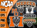 Bundle Logo Mercer Bears svg eps dxf png file