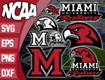 Bundle Logo Miami (Ohio) Redhawks svg eps dxf png file