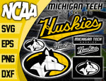 Bundle Logo Michigan Tech Huskies svg eps dxf png file