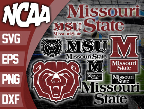 Bundle Logo Missouri State Bears svg eps dxf png file