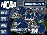 Bundle Logo Monmouth Hawks svg eps dxf png file