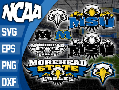 Bundle Logo Morehead State Eagles svg eps dxf png file