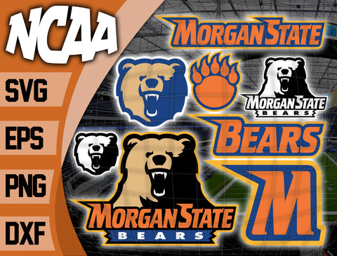 Bundle Logo Morgan State Bears svg eps dxf png file