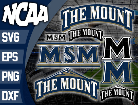 Bundle Logo Mount St. Marys Mountaineers svg eps dxf png file
