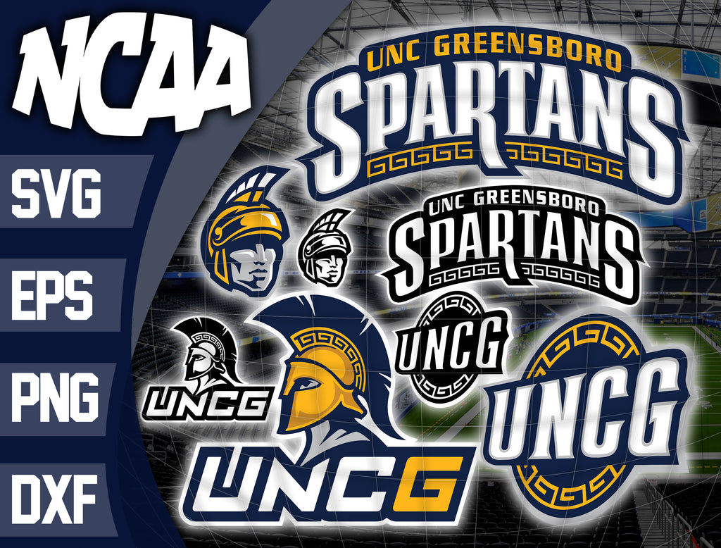 Bundle Logo NCGreensboro Spartans svg eps dxf png file , Bundle NCAA