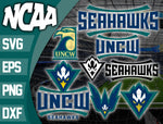 Bundle Logo NC-Wilmington Seahawks svg eps dxf png file