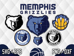 Bundle Memphis Grizzlies Logo svg eps dxf png file