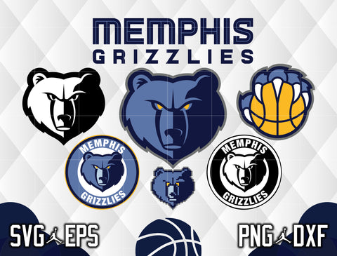 Bundle Memphis Grizzlies Logo svg eps dxf png file