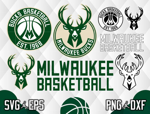 Bundle Milwaukee Bucks Logo svg eps dxf png file