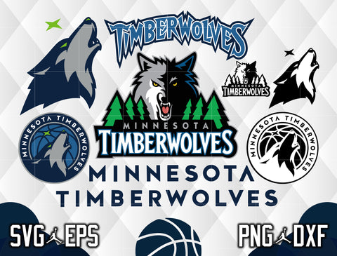 Bundle Minnesota Timberwolves Logo svg eps dxf png file