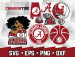 Bundle NCAA Random Vector Alabama Crimson Tide svg eps dxf png file