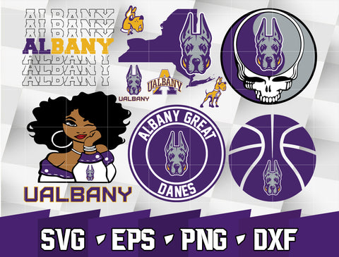 Bundle NCAA Random Vector Albany Great Danes svg eps dxf png file