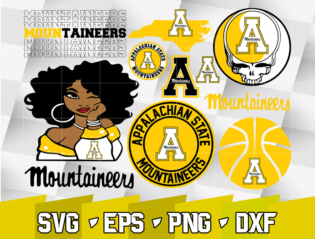 Bundle NCAA Random Vector Appalachian State Mountaineers svg eps dxf p ...