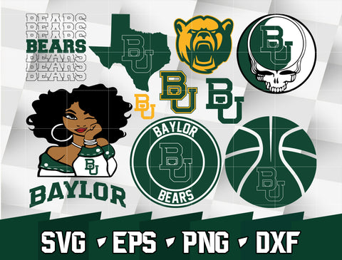Bundle NCAA Random Vector Baylor Bears svg eps dxf png file