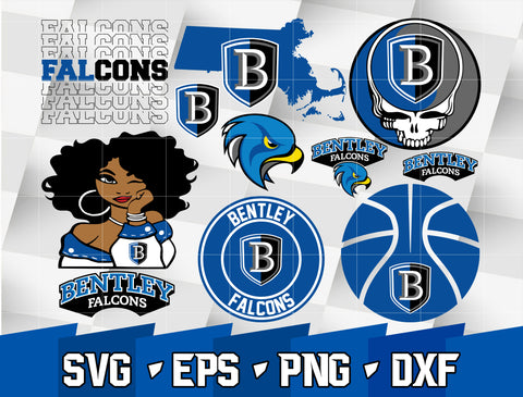 Bundle NCAA Random Vector Bentley Falcons svg eps dxf png file