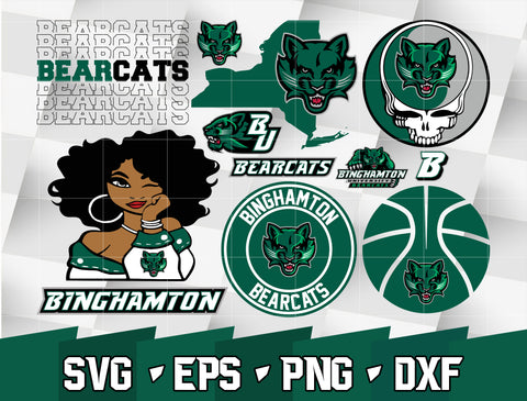 Bundle NCAA Random Vector Binghamton Bearcats svg eps dxf png file