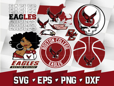 Bundle NCAA Random Vector Boston College Eagles svg eps dxf png file