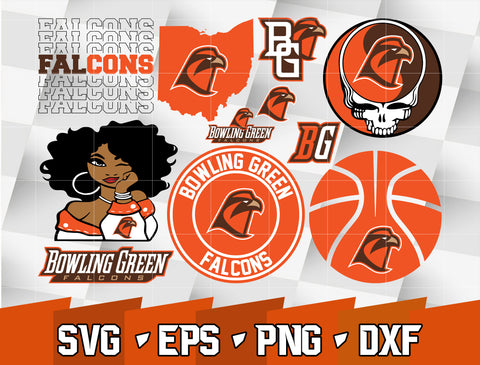 Bundle NCAA Random Vector Bowling Green Falcons svg eps dxf png file