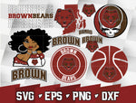 Bundle NCAA Random Vector Brown Bears svg eps dxf png file